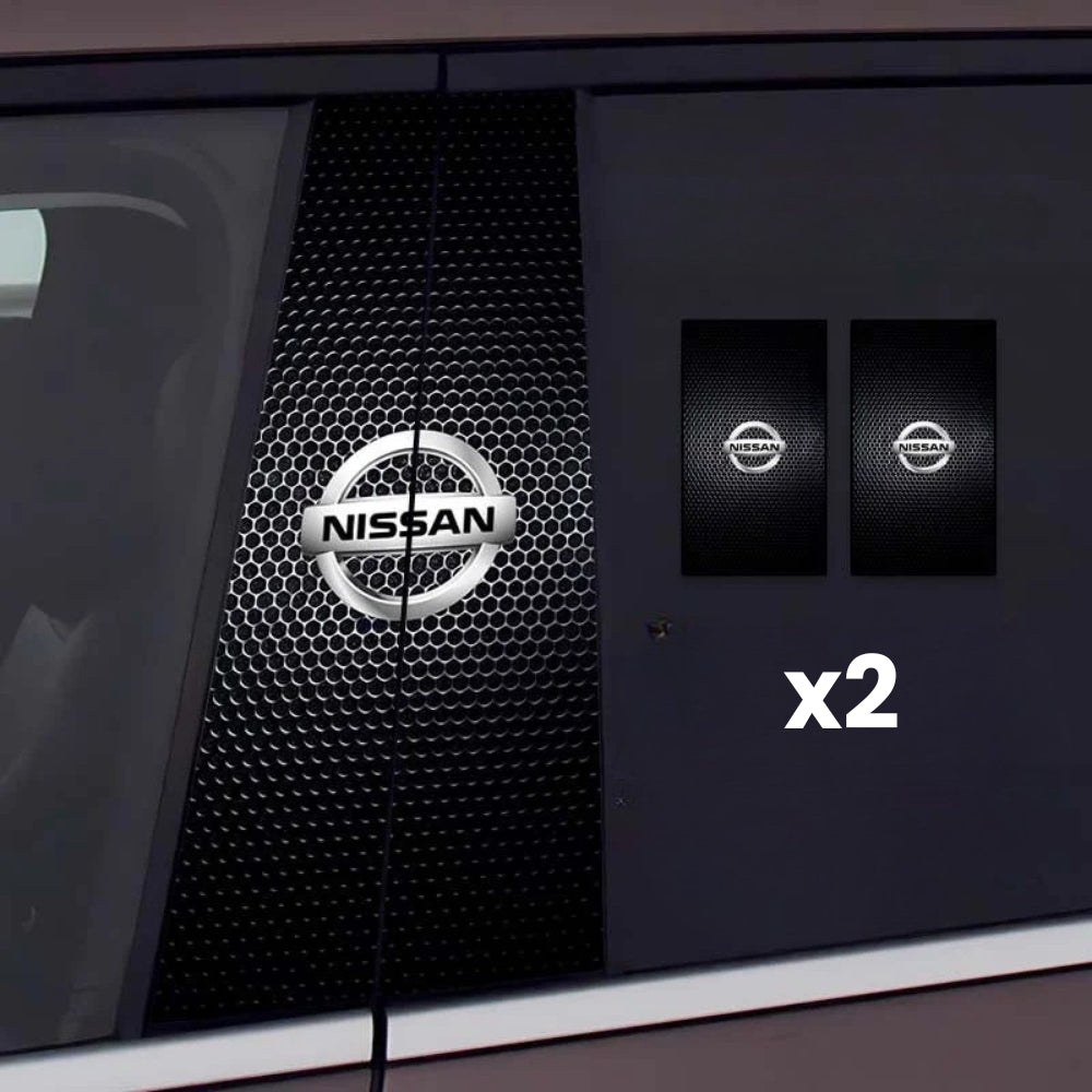 2x autocolante pentru ferestre auto cu logo