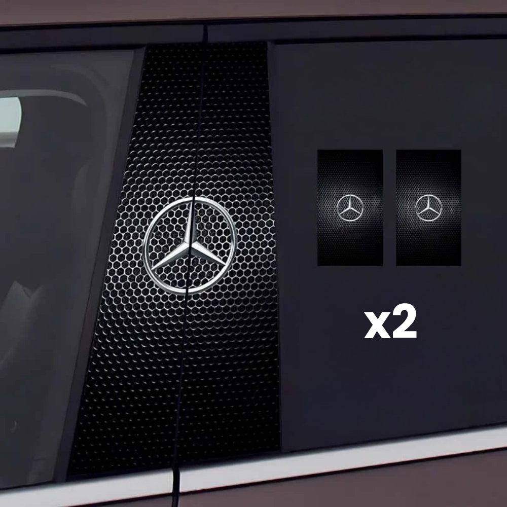 2x autocolante pentru ferestre auto cu logo