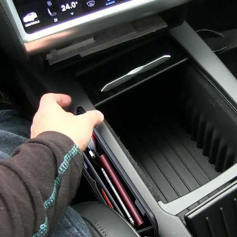 Bőr autó tároló doboz