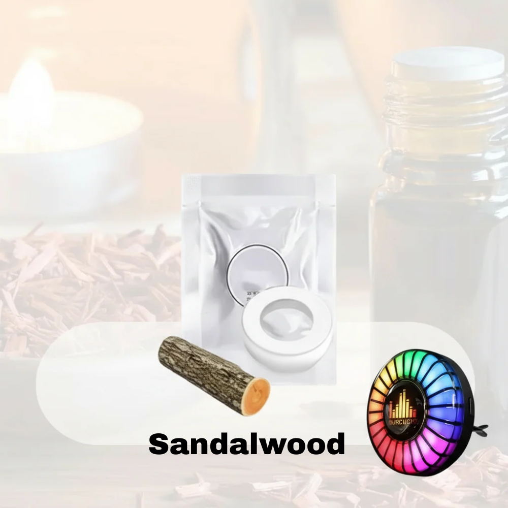 Muzikaal ritme LED-autolampje met logo (met aromaverstuiver)