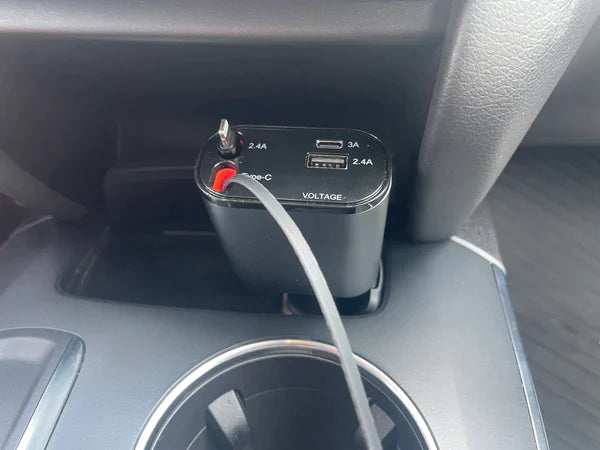 Chargeur de voiture rétractable à chargement rapide (2 chargeurs inclus)